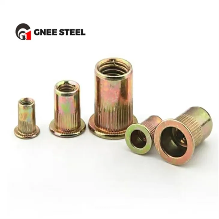 DIN7340 cinkota tērauda kniedes uzgriežņi